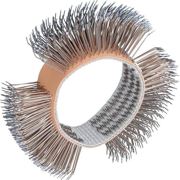 Dynabrade - 4" OD, Straight Filament Wheel Brush - 3/4" Face Width - Exact Tool & Supply