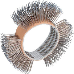 Dynabrade - 4" OD, Straight Filament Wheel Brush - 3/4" Face Width - Exact Tool & Supply