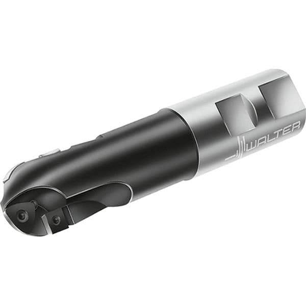 Walter - 40mm Cut Diam, 51mm Max Depth of Cut, 40mm Shank Diam, 190mm OAL, Indexable Ball Nose End Mill - 9,500 Max RPM - Exact Tool & Supply