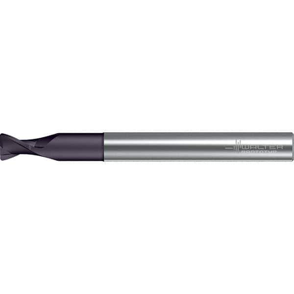 Walter-Prototyp - 10mm, 2 Flute, Solid Carbide, 0.5mm End Mill - 3-15/16" OAL, 30° Helix, Right Hand Flute, 35mm LOC, Right Hand Cut - Exact Tool & Supply