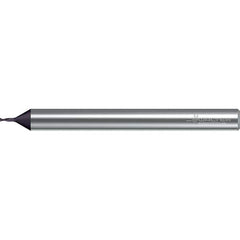 Walter-Prototyp - 0.8mm, 2 Flute, Solid Carbide, 0.08mm End Mill - 2-1/8" OAL, 30° Helix, Right Hand Flute, 3mm LOC, Right Hand Cut - Exact Tool & Supply