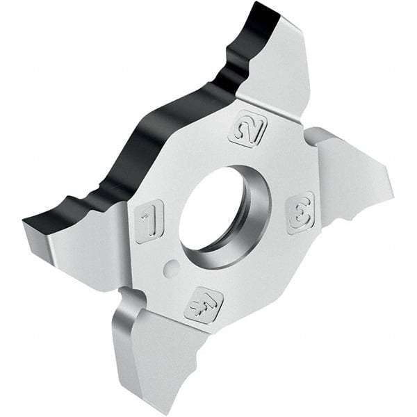 Walter - GD8 Grade WSM23S, 3mm Cutting Width Grooving Insert - 0.2mm Corner Radius, TiAlN+Al2O3+(Al) Finish - Exact Tool & Supply