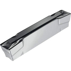 Walter - UF8 Grade WSM23S, 3.25mm Cutting Width Grooving Insert - 0.1mm Corner Radius, TiAlN+Al2O3+(Al) Finish - Exact Tool & Supply