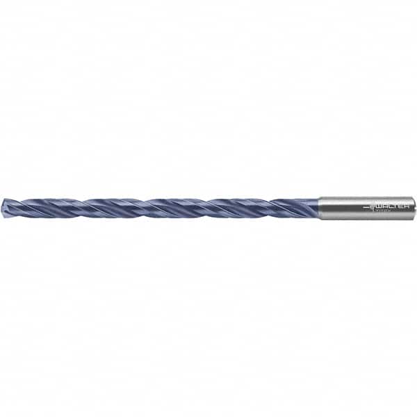 Walter-Titex - 3/8" 140° 2-Flute Solid Carbide Extra Length Drill Bit - Exact Tool & Supply