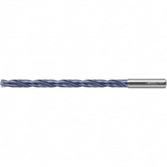 Walter-Titex - 3/8" 140° 2-Flute Solid Carbide Extra Length Drill Bit - Exact Tool & Supply