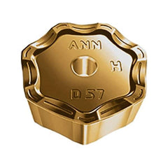 Walter - D57 Grade WKP35G Milling Insert - 6.35mm Thick, 19.05mm Inscribed Circle, 0.8mm Corner Radius - Exact Tool & Supply