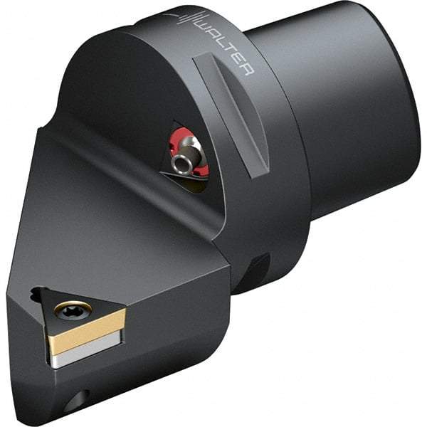 Walter - 91° Lead Angle, Indexable Turning Toolholder - 74mm OAL, Series STGC-CAPTO-AUSSEN - Exact Tool & Supply