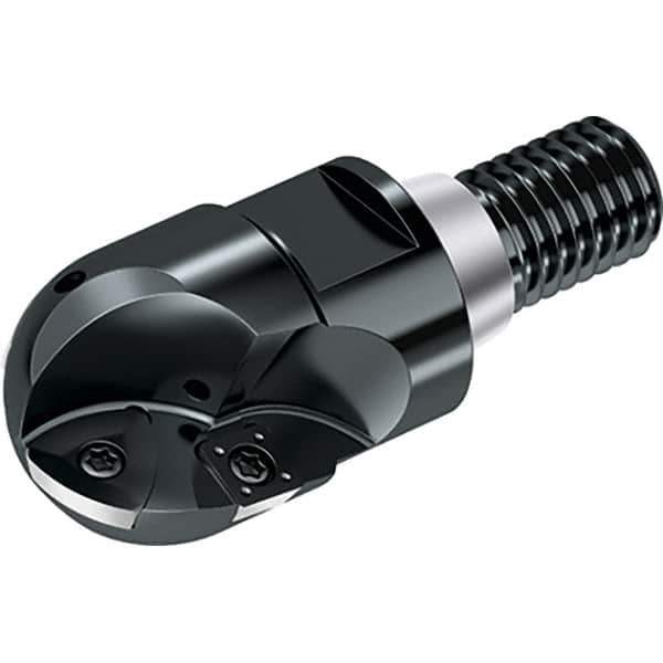 Walter - 30mm Cut Diam, 23mm Max Depth of Cut, 28mm Shank Diam, 69mm OAL, Indexable Ball Nose End Mill - 19,000 Max RPM - Exact Tool & Supply