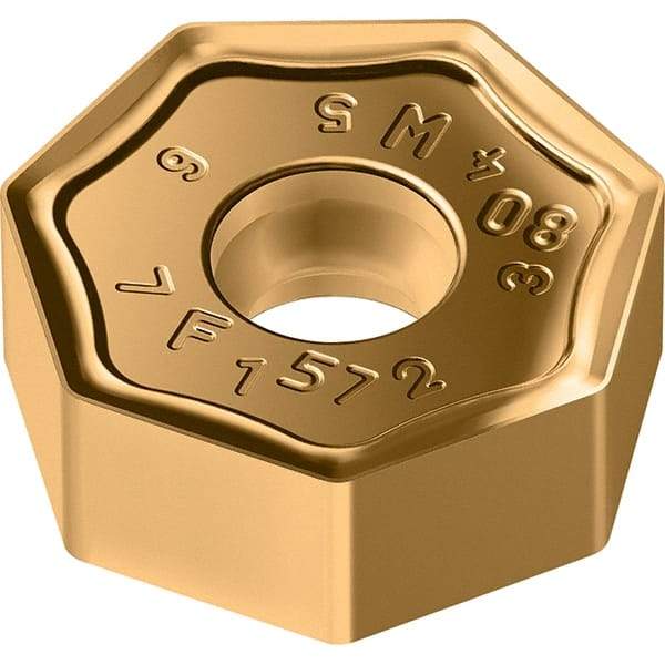 Walter - F57 Grade WSP45S Milling Insert - 5.88mm Thick, 19.05mm Inscribed Circle, 0.8mm Corner Radius - Exact Tool & Supply