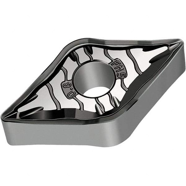 Walter - DNMG FM5 Grade WSM20S Turning Insert - TiAlN+Al2O3+(Al) Finish, 55° Rhombic, 9.53mm Inscr Circle, 4.76mm Thick, 0.8mm Corner Radius - Exact Tool & Supply