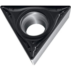Walter - TPMT MM4 Grade WSM20S Turning Insert - TiAlN+Al2O3+(Al) Finish, 60° Triangle, 6.35mm Inscr Circle, 2.38mm Thick, 0.4mm Corner Radius - Exact Tool & Supply