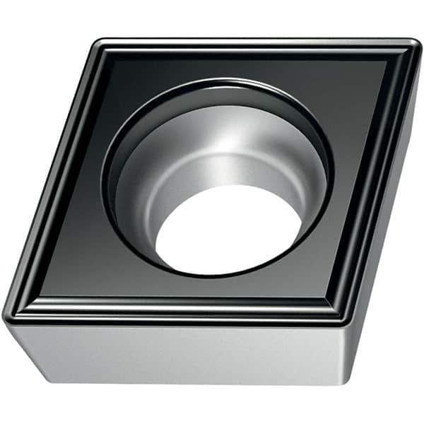 Walter - CCMT FP6 Grade WPP20S Turning Insert - TiCN+Al2O3+(TiCN) Finish, 80° Rhombic, 9.53mm Inscr Circle, 3.97mm Thick, 0.4mm Corner Radius - Exact Tool & Supply