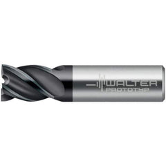 Walter-Prototyp - 3mm, 4mm LOC, 6mm Shank Diam, 39mm OAL, 4 Flute, Solid Carbide Square End Mill - TiAlN Finish, 45° Helix, Right Hand Cut, Right Hand Flute, Series MC321-A-4-S - Exact Tool & Supply