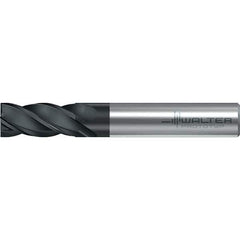 Walter-Prototyp - 10mm, 22mm LOC, 10mm Shank Diam, 72mm OAL, 4 Flute, Solid Carbide Square End Mill - TiAlN Finish, 38° Helix, Right Hand Cut, Right Hand Flute, Series MC251-A-4-B - Exact Tool & Supply