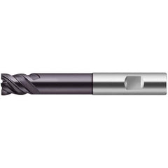 Walter-Prototyp - 10mm, 30mm LOC, 10mm Shank Diam, 72mm OAL, 4 Flute, Solid Carbide Square End Mill - TiAlN Finish, 50° Helix, Right Hand Cut, Right Hand Flute, Series MC326-W-4-BCJ - Exact Tool & Supply