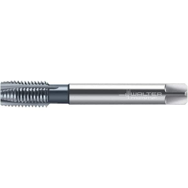 Walter-Prototyp - M27x3.00, 4 Flute, TiCN Finish, High Speed Steel Spiral Point Tap - Right Hand Thread, 160mm OAL, 36mm Thread Length, 18mm Shank Diam, Series 2026616 - Exact Tool & Supply