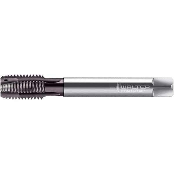 Walter-Prototyp - M9x0.50, 3 Flute, Hardlube Finish, High Speed Steel Spiral Point Tap - Right Hand Thread, 90mm OAL, 18mm Thread Length, 6mm Shank Diam, Series EP2126342 - Exact Tool & Supply