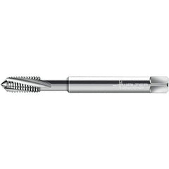 Walter-Prototyp - #8-32 ~DIN 2184-1 3 Flute 3B Semi-Bottoming Spiral Flute Tap - High Speed Steel, Uncoated, 64.68mm OAL, Right Hand Flute, Right Hand Thread, 3.330, Series 224164 - Exact Tool & Supply