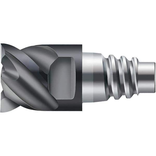 Walter-Prototyp - Grade WJ30TF Carbide Milling Tip Insert - TiAlN Finish, 4 Flutes, 20mm Cutting Diam, 21mm Depth of Cut, 50° Helix - Exact Tool & Supply