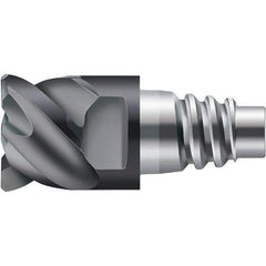 Walter-Prototyp - Grade WJ30TF Carbide Milling Tip Insert - TiAlN Finish, 5 Flutes, 25mm Cutting Diam, 26mm Depth of Cut, 0.039" Cnr Rad, 50° Helix - Exact Tool & Supply