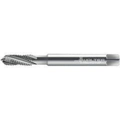Walter-Prototyp - 1/4-20 ~DIN 2184-1 3 Flute 3B Semi-Bottoming Spiral Flute Tap - High Speed Steel, Uncoated, 81.41mm OAL, Right Hand Flute, Right Hand Thread, 5.020, Series 224104 - Exact Tool & Supply