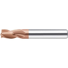 Walter-Prototyp - 2mm, 6mm LOC, 4mm Shank Diam, 57mm OAL, 3 Flute, Solid Carbide Square End Mill - AlCrN Finish, 35° Helix, Right Hand Cut, Right Hand Flute, Series MC232-A-3-B - Exact Tool & Supply