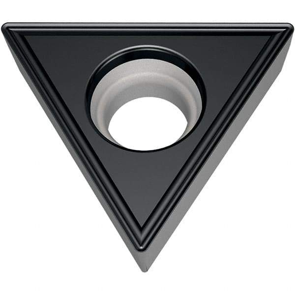 Walter - TCMT FM6 Grade WSM30S Turning Insert - TiAlN+Al2O3+(Al) Finish, 60° Triangle, 9.53mm Inscr Circle, 3.97mm Thick, 0.4mm Corner Radius - Exact Tool & Supply
