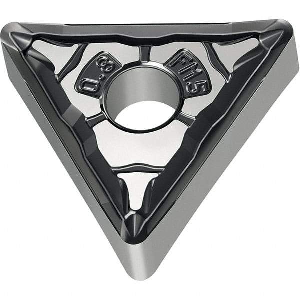 Walter - TNMG FM5 Grade WSM10S Turning Insert - TiAlN+Al2O3+(Al) Finish, 60° Triangle, 9.53mm Inscr Circle, 4.76mm Thick, 0.4mm Corner Radius - Exact Tool & Supply