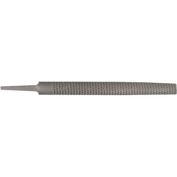 Stanley - 8" Long, Bastard Cut, Half Round American-Pattern File - Single Cut, 1/4" Overall Thickness - Exact Tool & Supply