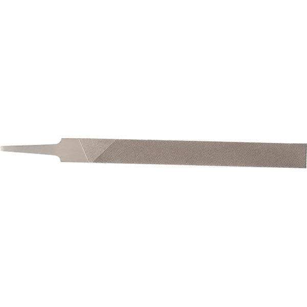 Stanley - 8" Long, Bastard Cut, Flat American-Pattern File - Double Cut, 0.13" Overall Thickness - Exact Tool & Supply
