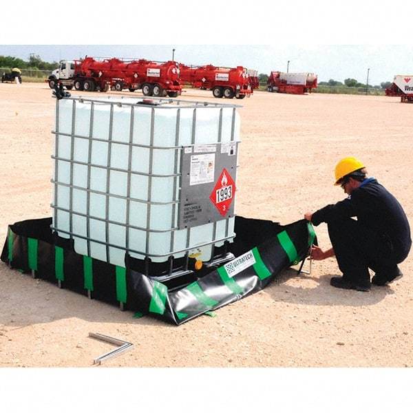 UltraTech - 798 Gal Copolymer 2000 Containment Berm, Economy Model - 20" High x 8' Wide x 8" Long - Exact Tool & Supply
