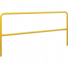 PRO-SAFE - Hand Rail & Railings; Length (Inch): 84; 7.0 ; Length (Feet): 7.00; 84; 7.0 ; Height (Inch): 42 ; Material: Steel; Steel ; Pipe Size (Inch): 1-5/8 ; Color: Yellow - Exact Tool & Supply