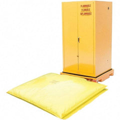 UltraTech - 93 Gal Sump, 1,500 Lb Capacity, 1 Drum, Polyethylene Safety Cabinet Bladder System - 37-3/4" Long x 37.75" Wide x 6-1/4" High - Exact Tool & Supply