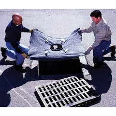 UltraTech - 4' Long x 3' Wide, Ultra X-TEX Recycled Drain Guard - Black, Use for Stormwater/Construction Compliance - Exact Tool & Supply