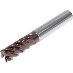 Seco - 10mm, 5 Flute, Single End, Solid Carbide, 1mm Corner Radius End Mill - 89mm OAL, 48° Helix, Right Hand Flute, 40mm LOC, Right Hand Cut, 47mm Extended Reach - Exact Tool & Supply