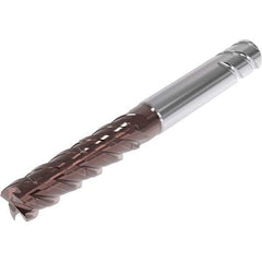 Seco - 16mm, 4 Flute, Single End, Solid Carbide, Corner Chamfer End Mill - 115mm OAL, 48° Helix, Right Hand Flute, 55mm LOC, Right Hand Cut, 65mm Extended Reach - Exact Tool & Supply