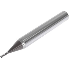 Seco - 1.5mm, 2 Flute, Single End, Solid Carbide, 0.15mm Corner Radius End Mill - 50mm OAL, 30° Helix, Right Hand Flute, 2.3mm LOC, Right Hand Cut, 5mm Extended Reach - Exact Tool & Supply