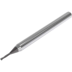 Seco - 2mm, 2 Flute, Single End, Solid Carbide, 0.15mm Corner Radius End Mill - 50mm OAL, 30° Helix, Right Hand Flute, 3mm LOC, Right Hand Cut, 10mm Extended Reach - Exact Tool & Supply
