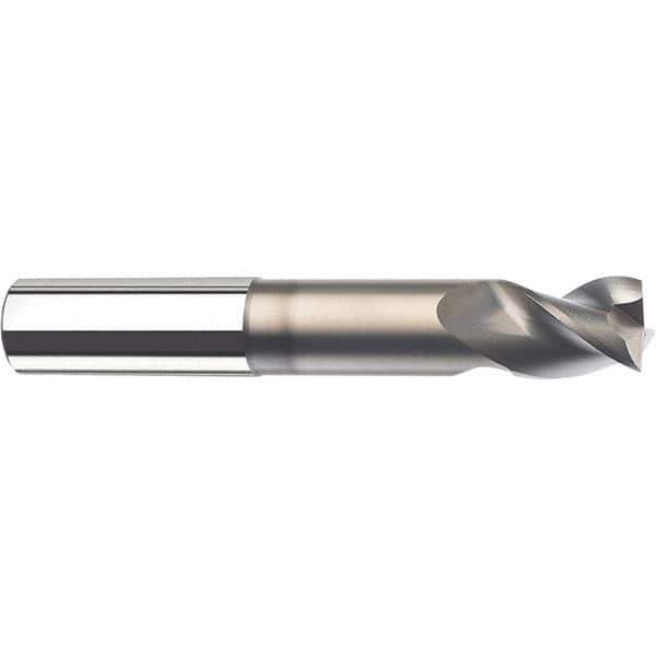 SGS - 20mm, 3 Flute, Single End, Solid Carbide, 0.0984" Corner Radius End Mill - 150mm OAL, 38° Helix, 25mm LOC, Right Hand Cut - Exact Tool & Supply