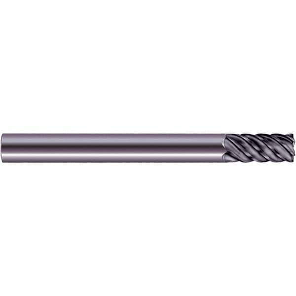 SGS - 20mm, 38mm LOC, 20mm Shank Diam, 165mm OAL, 6 Flute, Solid Carbide Square End Mill - Single End, Ti-NAMITE-X Finish, Spiral Flute, 45° Helix, Centercutting, Right Hand Cut, Right Hand Flute, Series 57S - Exact Tool & Supply
