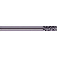 SGS - 20mm, 38mm LOC, 20mm Shank Diam, 165mm OAL, 6 Flute, Solid Carbide Square End Mill - Single End, Ti-NAMITE-X Finish, Spiral Flute, 45° Helix, Centercutting, Right Hand Cut, Right Hand Flute, Series 57S - Exact Tool & Supply