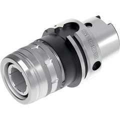 Seco - HSK-A63 Taper Shank, 1-1/4" Hole Diam x 2.64" Nose Diam Milling Chuck - 3.15" Projection, 0.0002" TIR, - Exact Tool & Supply