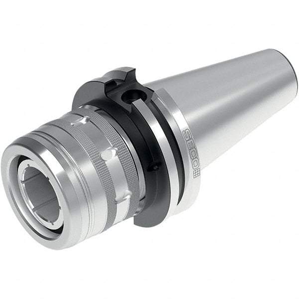Seco - CAT50 Taper Shank, 3/4" Hole Diam x 2.76" Nose Diam Milling Chuck - 2.48" Projection, 0.0002" TIR, - Exact Tool & Supply