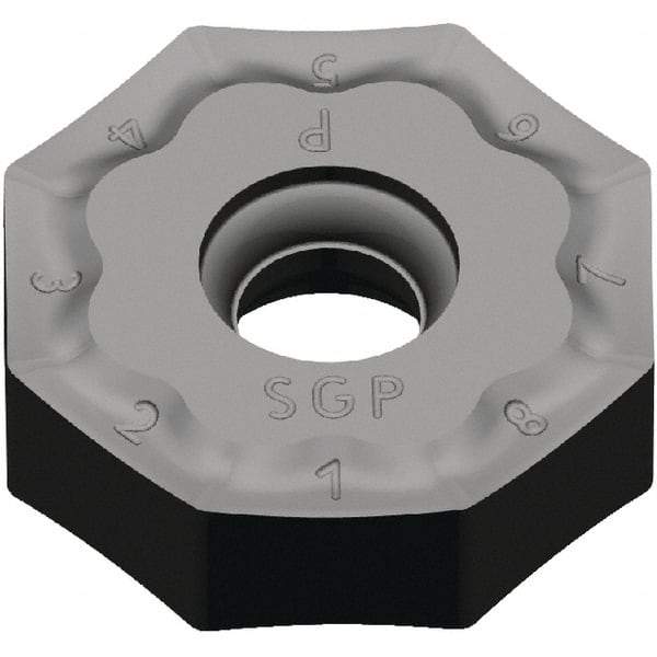 Kennametal - ONPX645 GP Grade KCPK30 Carbide Milling Insert - Al2O3 Finish, 5.81mm Thick, 20mm Inscribed Circle, 0.8mm Corner Radius - Exact Tool & Supply