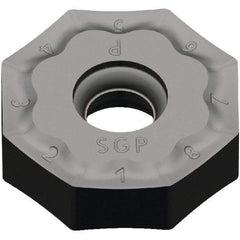 Kennametal - ONPX645 GP Grade KCPK30 Carbide Milling Insert - Al2O3 Finish, 5.81mm Thick, 20mm Inscribed Circle, 0.8mm Corner Radius - Exact Tool & Supply