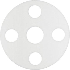 Value Collection - 12" Pipe, 12-3/4" ID x 19" OD Flange Gasket - PTFE Plastic, White, 1/16" Thick - Exact Tool & Supply