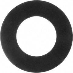 Value Collection - 1" Pipe, 1-5/16" ID x 2-5/8" OD Flange Gasket - Viton Rubber, Black, 1/16" Thick - Exact Tool & Supply