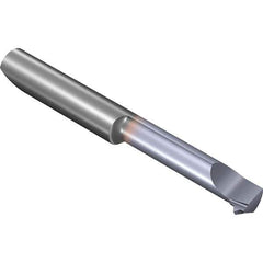 Vargus - 16mm Cutting Depth, 6.3mm Diam, Internal Thread, Solid Carbide, Single Point Threading Tool - TiCN Finish, 42mm OAL, 6mm Shank Diam, 2.9mm Projection from Edge, 1.25mm Max Pitch, 60° Profile Angle - Exact Tool & Supply