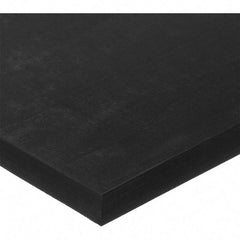 Value Collection - 12" Long, 36" Wide, EPDM Rubber Foam Sheet - 60A Durometer, Black, -60 to 300°F, 1,800 psi Tensile Strength, Plain Backing - Exact Tool & Supply