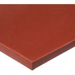 Value Collection - 12" Long, 36" Wide, Silicone Rubber Foam Sheet - 40A Durometer, Red, -60 to 400°F, 700 psi Tensile Strength, Plain Backing - Exact Tool & Supply